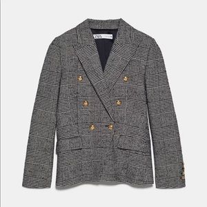 Zara plaid blazer